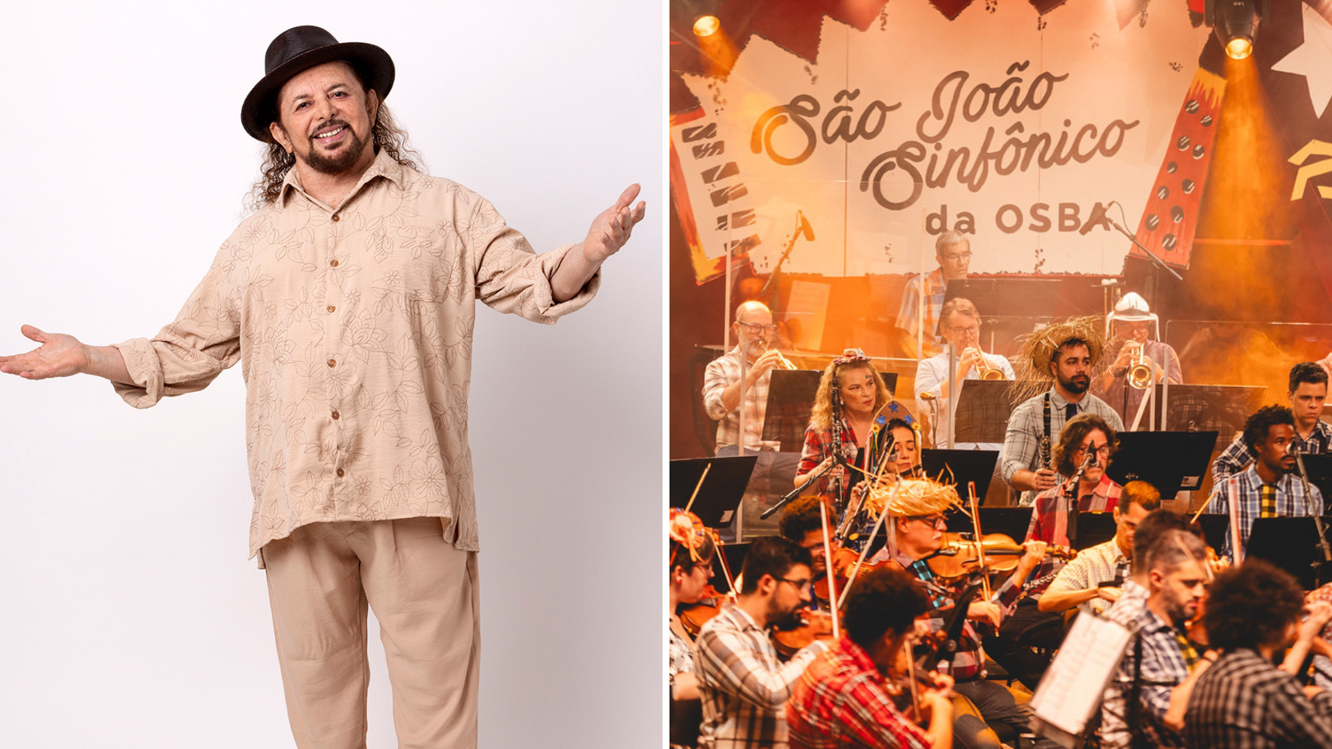 São João Sinfônico da OSBA traz Geraldo Azevedo para apresentação na Concha Acústica do TCA