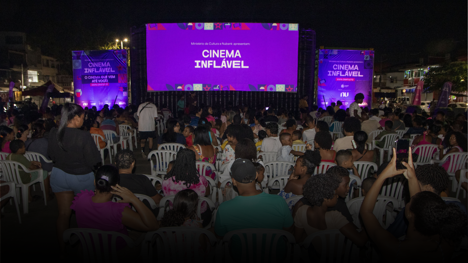 Cinema Inflável segue em Salvador com sessões de cinema gratuitas de quinta (13) a domingo (16) no Parque da Cidade