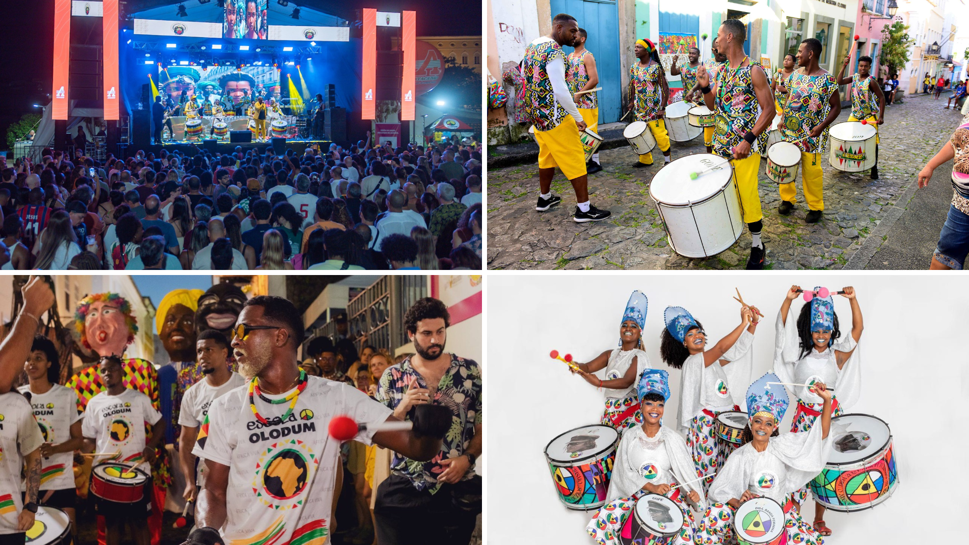 Muzenza, Olodum, Didá, Ganhadeiras, Cortejo Afro levam música e axé para baianos e turistas; confira a programação completa do Pelô para os próximos dias