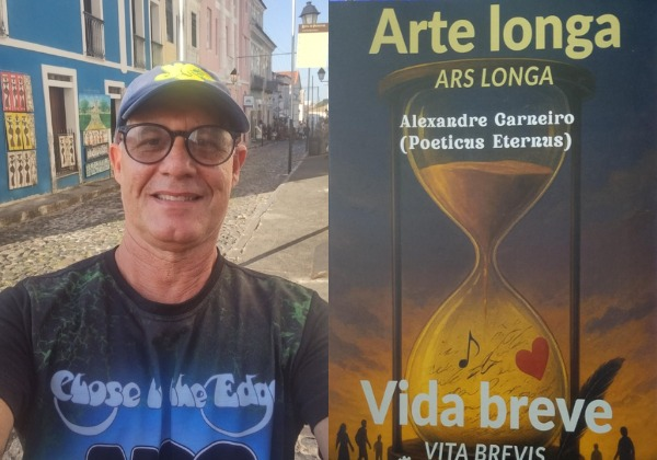 Arte longa vida breve: novo livro do poeta e professor Alexandre Carneiro será lançado no Nosso Sarau, no Goethe-Institut Salvador